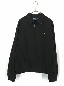 古着 Polo Ralph Lauren 異素材 フェイク スエード スウィング トップ ジャケット L 古着