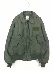 古着 00s 米軍 USAF CWU 45/P ミリタリー パデッド アラミド フライト ジャケット XL 美品!!