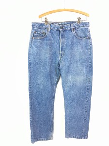 古着 80s USA製 Levi's 505-0213 ブランクタブ ブルー デニム パンツ ジーンズ スリム W36 L28