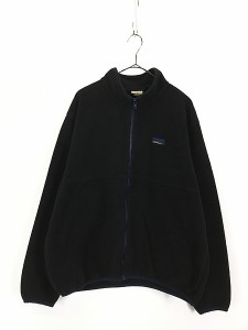 古着 90s USA製 LL Bean カタディン ロゴ フルジップ フリース ジャケット L