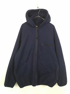 古着 80s HELLY HANSEN もこもこ パイル ライナー レトロ ベア ジャケット パーカー XL 古着