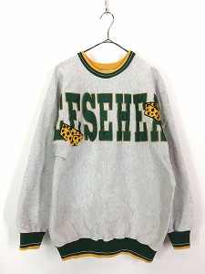 古着 90s USA製 NFL Green Bay Packers 「Cheeseheads」 ファン アイテム スウェット トレーナー L 古着