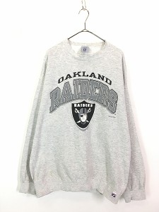 古着 90s USA製 NFL Las Vegas Raiders レイダース スウェット トレーナー XL 古着