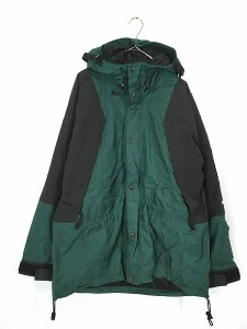 古着 90s TNF The North Face GORE-TEX ゴア マウンテン ジャケット パーカー 緑×黒 L 古着