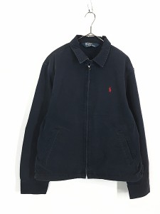 古着 Polo Ralph Lauren スウィング トップ ジャケット 紺 L 古着