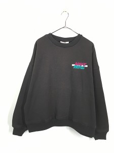 古着 90s NIKE バイカラー 刺しゅう スウェット トレーナー L 古着