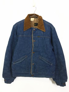 古着 70s USA製 Wrangler 襟コーデユロイ ボア デニム ランチ ジャケット 42位