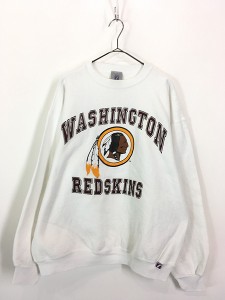 古着 90s USA製 NFL Washington Redskins レッドスキンズ スウェット トレーナー XL 古着