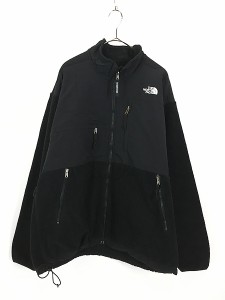 古着 90s TNF The North Face POLARTEC デナリ フリース ジャケット オールブラック XL 古着