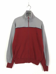 古着 80s Pierre Cardin ワンポイント 3カラー レトロ ジャージ トップ トラックスーツ M