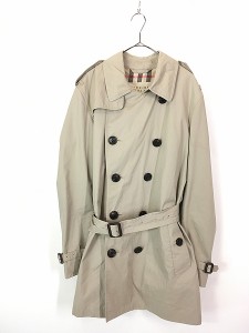 古着 BURBERRY BRIT チェック ライナー ダブルブレスト トレンチ コート L