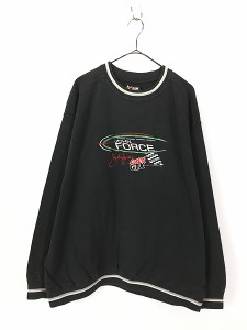 古着 90s CHASE 「John Force」 ドライバー レーシング スウェット トレーナー XL 古着