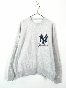 古着 90s MLB New York Yankees ヤンキース スウェット トレーナー L 古着