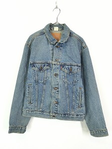 古着 00s Levi's 70507-0389 デカパッチ ビッグシルエット デニム トラッカー ジャケット Gジャン S