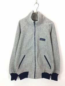 古着 80s 初期 Patagonia 「デカタグ」 フルジップ ハイネック フリース ジャケット M 古着