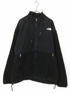 古着 90s USA製 TNF The North Face POLARTEC デナリ フリース ジャケット オールブラック XL 古着