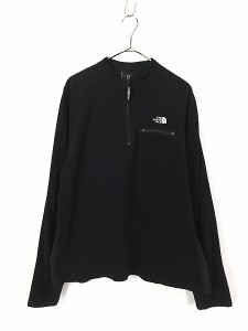 古着 90s USA製 TNF The North Face ハーフジップ マイクロフリース ライト フリース ジャケット XL 古着