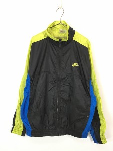 古着 90s NIKE 裏地 メッシュ ネオン クレイジー ナイロン ジャケット M 古着