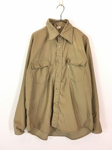 古着 70s Levi's Big E ベロア コーデュロイ シャツ XL