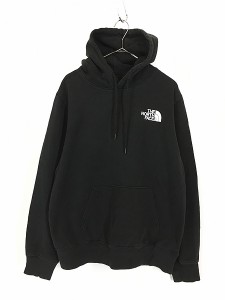 古着 TNF The North Face ノース BIG ロゴ プリント スウェット パーカー M 古着