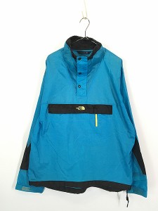 古着 90s TNF The North Face アーム ライン 光沢 リップストップ ナイロン アノラック ジャケット M 古着