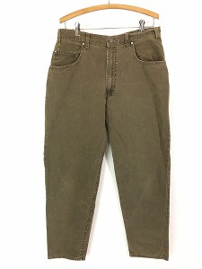 古着 90s USA製 Levi's Silver Tab 「Loose」 560-9728 オーバーダイ コットン キャンバス パンツ ジーンズ ルーズ W35 L29