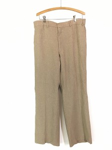 古着 80s Levi's Action Slacks STA-PREST ノータック ポリ スラックス スタプレ パンツ ワイドストレート W35 L31