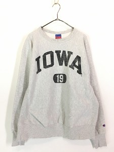 古着 00s Champion Reverse Weave 「IOWA」 ナンバリング リバース スウェット XL 古着