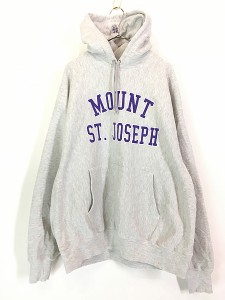 古着 00s Champion Reverse Weave 「MOUNT ST. JOSEPH」 2段 カレッジ リバース スウェット パーカー XL 古着