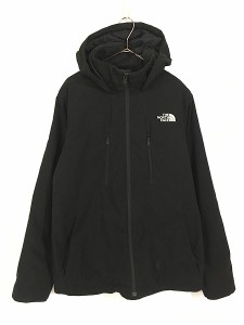 古着 TNF The North Face 「WINDWALL」 防風 防寒 プリマロフト パデット ジャケット パーカー 黒 M 古着