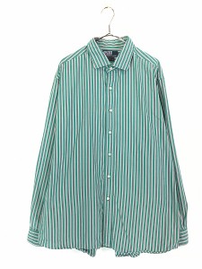 古着 Polo Ralph Lauren 「WESTERTON」 マルチ ストライプ ワイドカラー シャツ XXL 古着