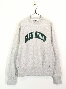 古着 90s USA製 Lee 「GLEN ARDEN」 リバース タイプ ヘビー スウェット トレーナー M 古着