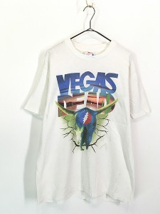 古着 90s USA製 Grateful Dead 「Vegas Dead」 デッドヘッド ロック バンド Tシャツ L