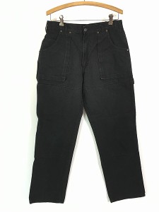 古着 00s Dickies Wニー ブラック デニム ワーク パンツ ジーンズ ワイドストレート W33 L31 古着