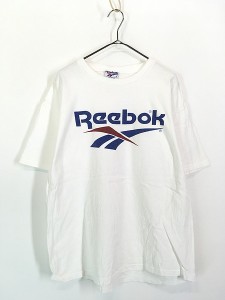 古着 90s USA製 Reebok BIG ロゴ Tシャツ L 古着