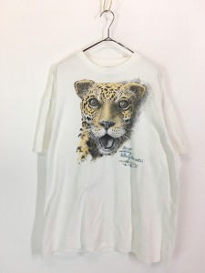 古着 90s ヒョウ アニマル Tシャツ XL 古着