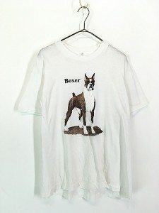 古着 80s USA製 犬 ボクサー アニマル Tシャツ XL 古着