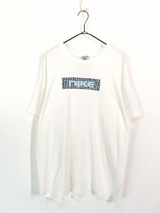 古着 90s USA製 NIKE タイル ロゴ Tシャツ M 古着