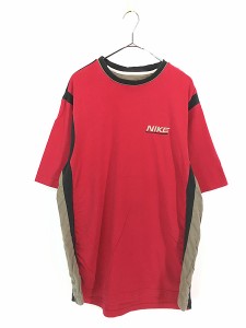 古着 00s NIKE サイド ライン 切替 Tシャツ L 古着