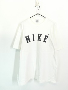 古着 90s NIKE フェイク パッチ ロゴ Tシャツ L 古着