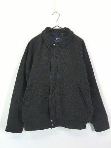 古着 80s USA製 WoolRich チェック ウール ライナー パデッド 比翼 ウール ドリズラー ジャケット M