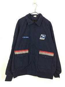 古着 90s USA製 US POSTAL SERVICE リフレクター ライン 郵便 ポストマン ジャケット 44 古着