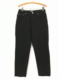 古着 90s USA製 CK Calvin Klein ブラック デニム パンツ ジーンズ テーパード W31 L30 古着