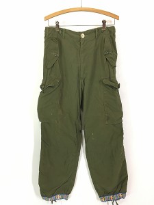 古着 70s カナダ軍 ミリタリー ライトウェイト コンバット カーゴ リメイク パンツ W30 L28