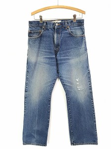 古着 00s Levi's 517 ヒゲ ダメージ デニム ブーツカット パンツ ジーンズ W32 L29