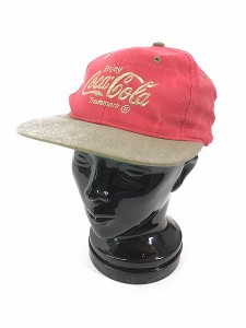 雑貨 古着 90s Head To Toe Coca-Cola コカ・コーラ ドリンク 企業 ロゴ 刺しゅう キャップ 帽子 古着