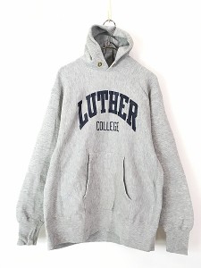 古着 70s USA製 Champion Reverse Weave 「LUTHER COLLEGE」 カレッジ リバース スウェット パーカー L