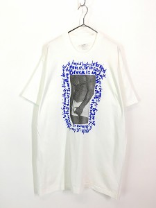 「Deadstock」 古着 90s- Canada製 Ingrid Sischy-interview 「Bruce Weber」 ヘイト フォト アート Tシャツ L