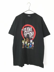 古着 00s EMINEM 「THE SLIM SHADY SHOW」 アニメ ヒップホップ ラップ Tシャツ L