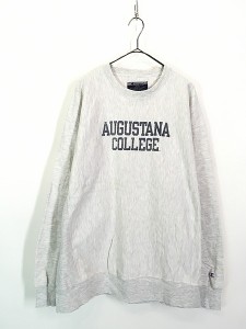 古着 00s Champion Reverse Weave 「AUGUSTANA」 染込み 2段 カレッジ リバース スウェット XL 古着